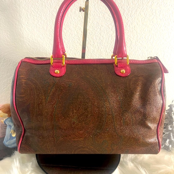⭐️ETRO Boston Authentic Paisely Design Handbag - Picture 2 of 9